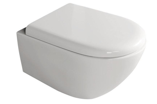 AQUATECH závěsná WC mísa, Rimless, 36,5x55cm, bílá