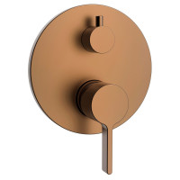 ICONIC podomítková sprchová baterie, 2 výstupy, měď mat