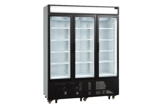 Tefcold FSC 1600 H, Třídveřová chladicí skříň, prosklené dveře