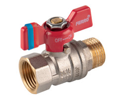 Kulový kohout, motýlek ŠM G3/4" PN20