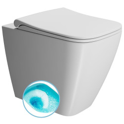 NUBES WC mísa stojící, Swirlflush, 35x52cm, spodní/zadní odpad, bílá dual-mat