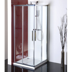 LUCIS LINE čtvercová sprchová zástěna 900x900mm, čiré sklo