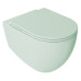 INFINITY závěsná WC mísa, Rimless, 36,5x53cm, zelená mint