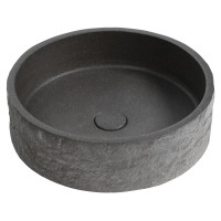 ISPIR betonové umyvadlo včetně výpusti, 40cm, černý granit ISPIR betonové umyvadlo včetně výpusti, 40cm, černý granit