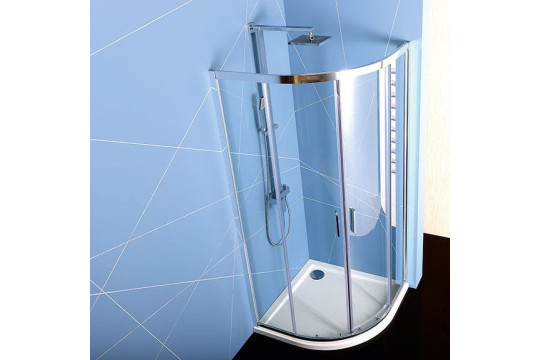 EASY LINE čtvrtkruhová sprchová zástěna 800x800mm, čiré sklo