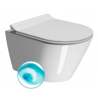 KUBE X závěsná WC mísa, Swirlflush, 50x36 cm, bílá ExtraGlaze