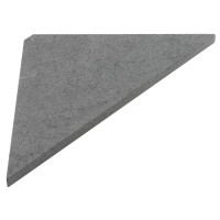 ABELINE rohová police rockstone 200x200mm, concrete