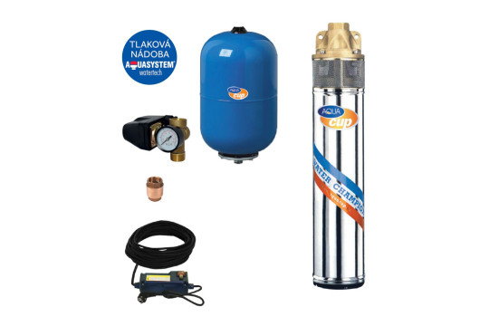 SUB CONTROL 50 - 3" SIGI 40/55 M Vodárna s ponorným čerpadlem a ovládacím elektroboxem