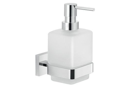 ELBA dávkovač mýdla, mléčné sklo, chrom