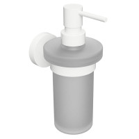X-ROUND WHITE dávkovač mýdla, mléčné sklo, 230ml, bílá