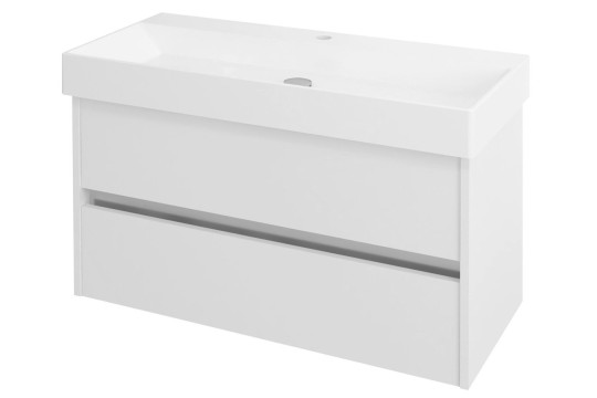 NIRONA umyvadlová skříňka 95x51,5x43 cm, bílá (NR100)