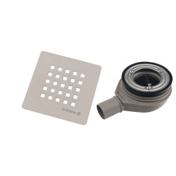 TRENECA vaničkový sifon, průměr otvoru 90mm, DN40, krytka béžová mat