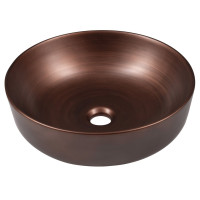 PRIORI keramické umyvadlo na desku, Ø 41,5cm, měď