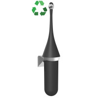 ECOLORED WC štětka závěsná, ABS, Soft Touch, černá mat