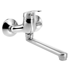 AQUALINE 35 nástěnná baterie rozteč 100 mm, ramínko ploché, 220 mm, chrom