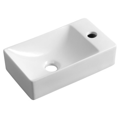 MARGITHA keramické umývátko 38x22cm, otvor pro baterii vpravo, bílá