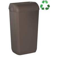 ECOLORED odpadkový koš nástěnný s víkem 23l, ABS, Soft Touch, hnědá