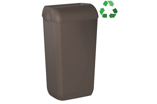 ECOLORED odpadkový koš nástěnný s víkem 23l, ABS, Soft Touch, hnědá