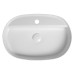 INFINITY OVAL keramické umyvadlo na desku, 60x40cm, terrazzo