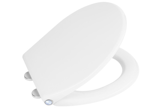 PHARO WC sedátko s LED podsvícením, Soft Close, Easy Take, bílá