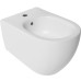 INFINITY bidet závěsný, 36,5x53cm, bílá mat