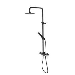 ULTRAMIX sprchový sloup s pákovou baterií, černá mat/chrom