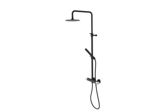 ULTRAMIX sprchový sloup s pákovou baterií, černá mat/chrom