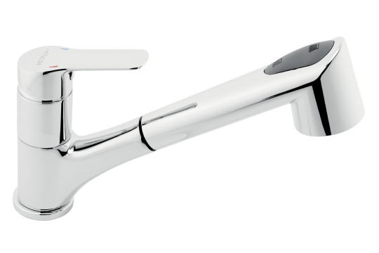 Dřezová teleskopická baterie Metalia 54, chrom