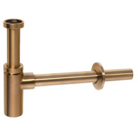 Umyvadlový sifon 5/4", odpad 32mm, kulatý, měď mat Umyvadlový sifon 5/4", odpad 32mm, kulatý, měď mat