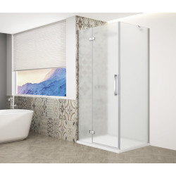 TRINITY CHROME čtvercový sprchový kout 800x800mm, matné sklo, levé
