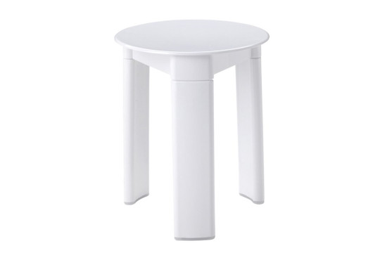 TRIO koupelnová stolička, průměr 33x40 cm, bílá