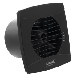 UC-12 TH koupelnový ventilátor axiální s automatem, 12W, potrubí 120mm, černá