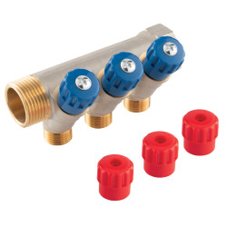 Sanitární rozdělovač 1" x 1/2", 3-cestný