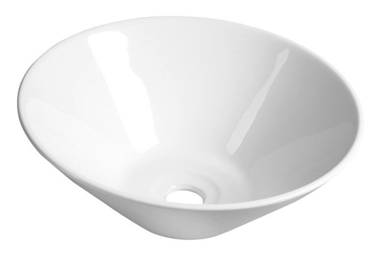 COMILLAS keramické umyvadlo na desku, 42x15 cm, bílá