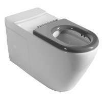 MEDIC WC kombi, zvýšený sedák, Rimless, 37x80 cm, spodní/zadní odpad, bílá