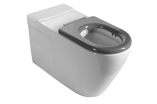 MEDIC WC kombi, zvýšený sedák, Rimless, 37x80 cm, spodní/zadní odpad, bílá