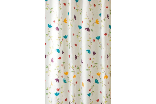 Sprchový závěs 180x200cm, polyester, květovaný