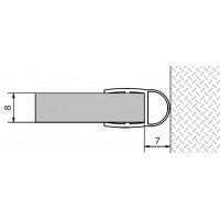 VITRA LINE těsnění mezi sklo a stěnu, 2000mm, na sklo 8mm