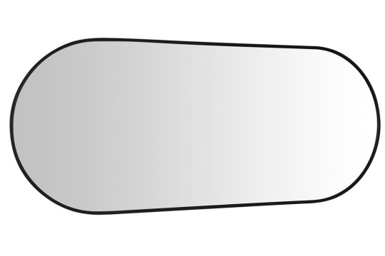 AROWANA oválné zrcadlo v rámu 120x50cm, černá mat