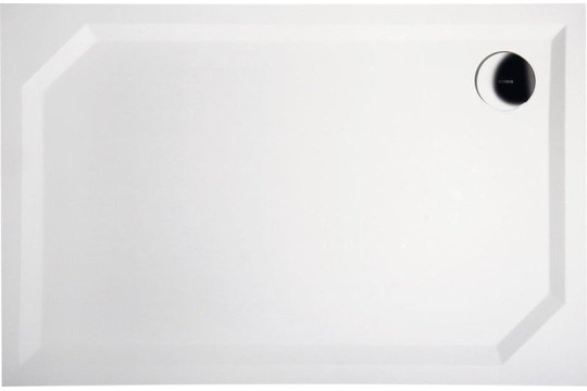 SARA sprchová vanička z litého mramoru, obdélník 90x70x4cm, hladká