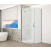 TRINITY CHROME čtvrtkruhový sprchový kout 900x900mm, matné sklo, levé