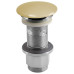 Umyvadlová výpust 5/4“, click-clack, betonová zátka, 10-80mm, žlutá pololesk