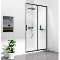 SIGMA SIMPLY BLACK sprchové dveře posuvné 1200 mm, čiré sklo