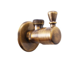 Rohový ventil, 1/2"x 1/2", bronz