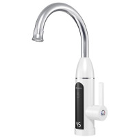 RIO elektrická vodovodní baterie s průtokovým ohřívačem vody, 230V, 3kW, bílá/nerez