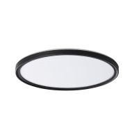 AZPO stropní LED svítidlo, ø 290mm, 18,5W, IP54, černá mat