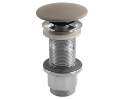 Umyvadlová výpust 5/4“, click-clack, betonová zátka, 10-80mm, písková