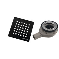 FLEXIA vaničkový sifon, průměr 90mm, DN40, krytka černá