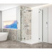 TRINITY CHROME čtvercový sprchový kout 1100x1100mm, rohový vstup, čiré sklo