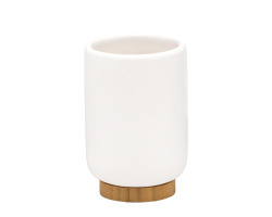 FANCY sklenka na postavení, bílá